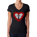 Black XXL Women's Word Art V-Neck T-Shirt - Til Death Do Us Part