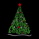  We Wish You A Merry Christmas - Women's Word Art V-Neck T-Shirt