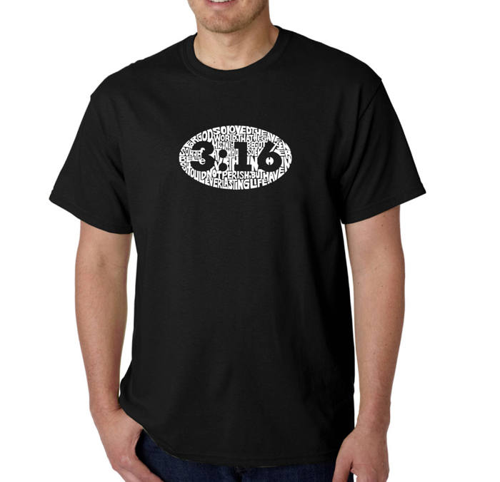 Men's Word Art T-shirt - John 3:16