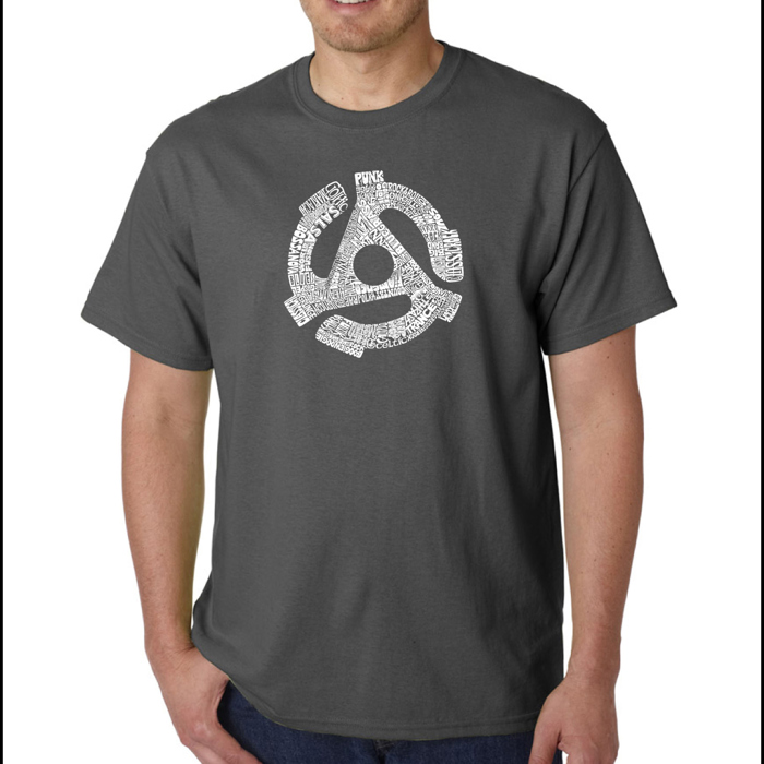 Mens Word Art T-shirt - Record Adapter