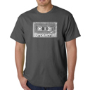 Gray XXL Men's Word Art T-shirt - The 80's
