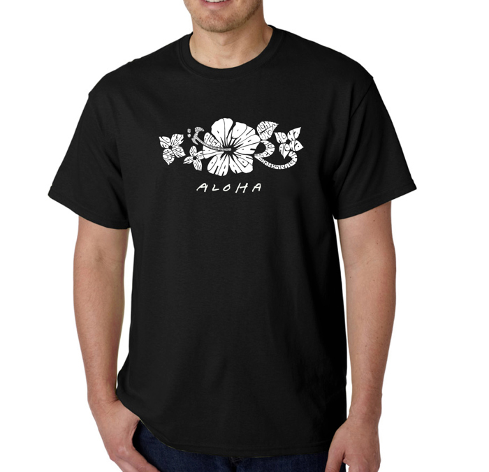Men's Word Art T-shirt - ALOHA
