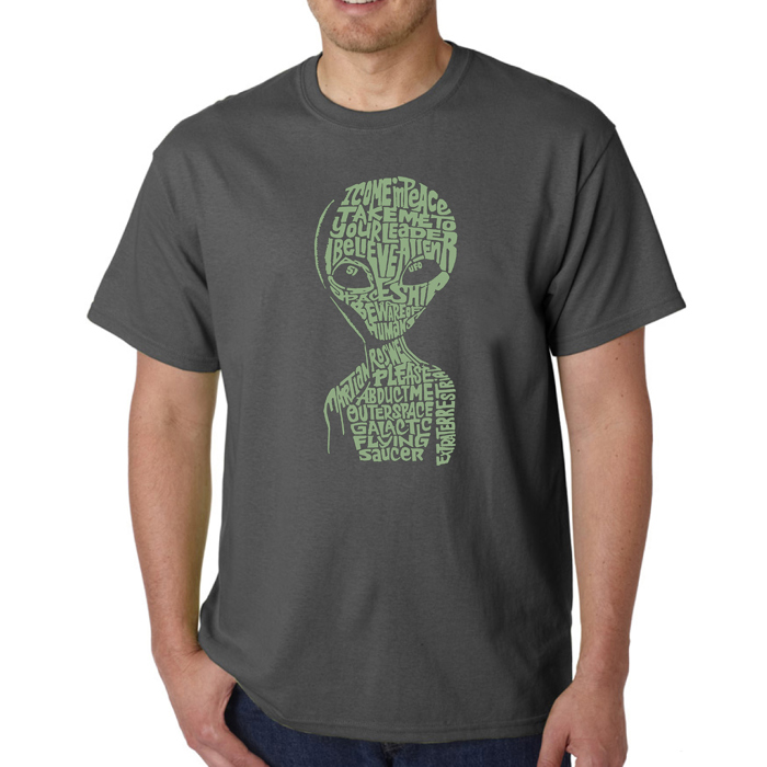 Men's Word Art T-shirt - Alien