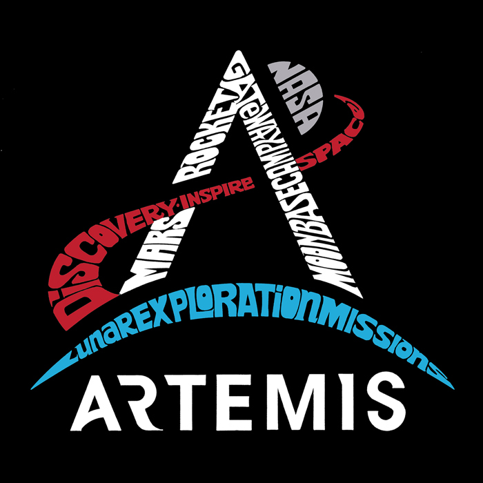 NASA Artemis Logo - Men's Word Art T-Shirt