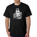 Black XXXL Men's Word Art T-shirt - ASTRONAUT