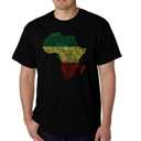  Men's Word Art T-shirt - Countries in Africa