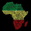  Men's Word Art T-shirt - Countries in Africa