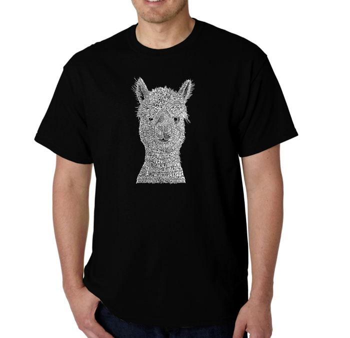 Men's Word Art T-shirt - Alpaca
