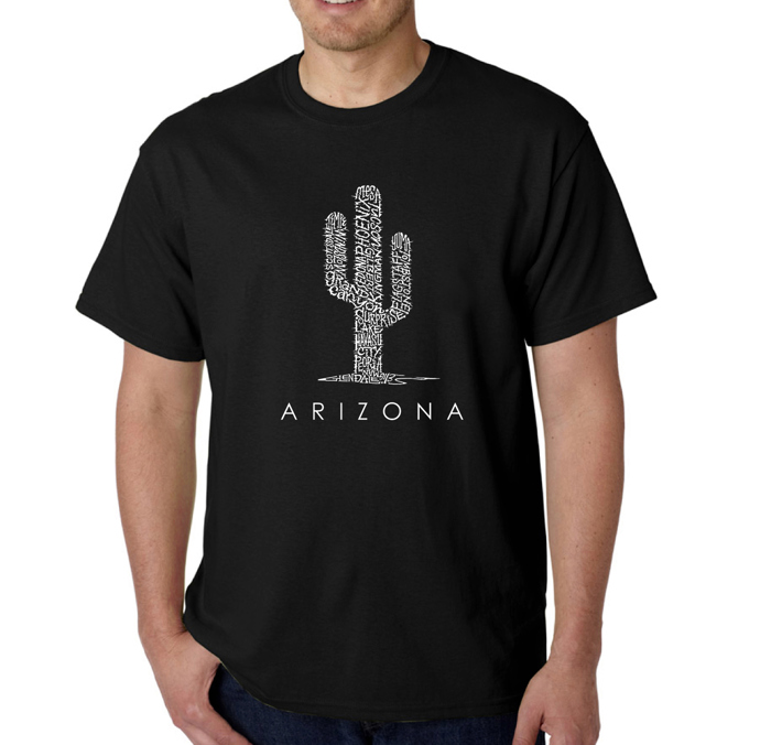Men's Word Art T-shirt - Arizona Cities