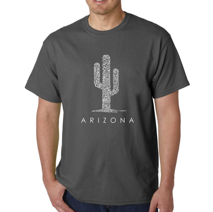 Men's Word Art T-shirt - Arizona Cities