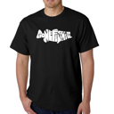 Black XXXXL Men's Word Art T-shirt - Bass - Gone Fishing