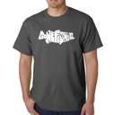 Gray XXXL Men's Word Art T-shirt - Bass - Gone Fishing