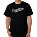 Black XXXL Men's Word Art T-shirt - Brooklyn Neighborhoods