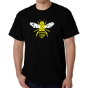 Black Medium Men's Word Art T-shirt - Bee Kind