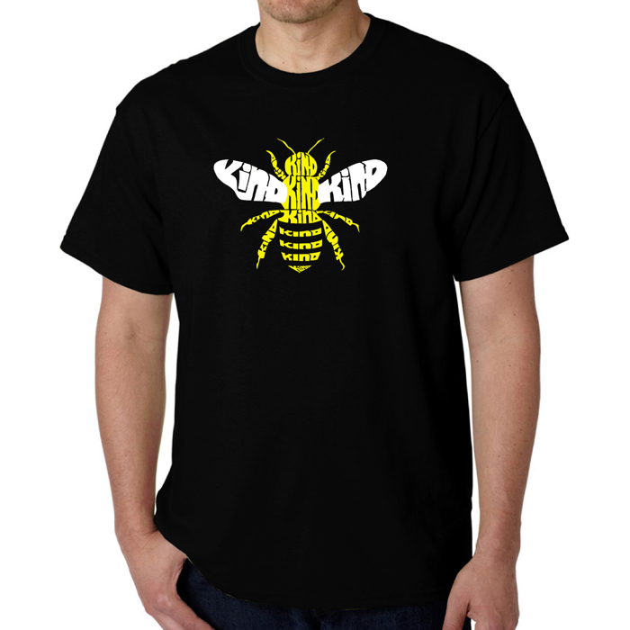 Men's Word Art T-shirt - Bee Kind