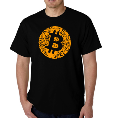 Men's Word Art T-shirt - Bitcoin