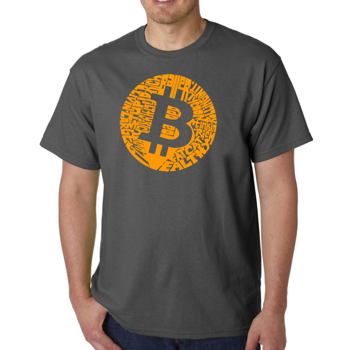 Men's Word Art T-shirt - Bitcoin