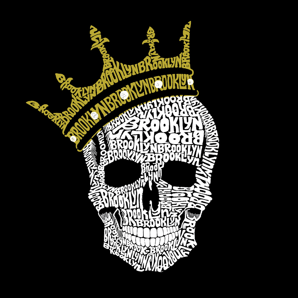 Men's Word Art T-shirt - Brooklyn Crown