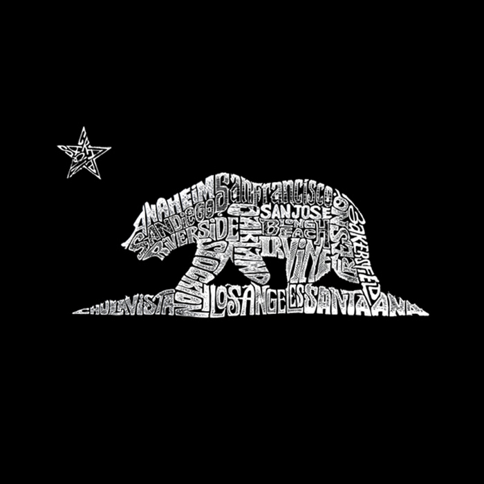 Men's Word Art T-shirt - California Bear