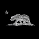  Men's Word Art T-shirt - California Bear