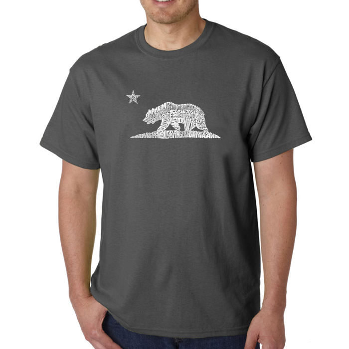 Men's Word Art T-shirt - California Bear