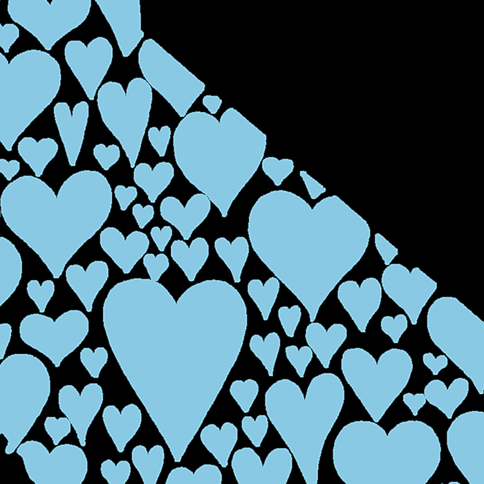 Mens Word Art T-shirt - California Hearts