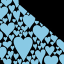  Mens Word Art T-shirt - California Hearts