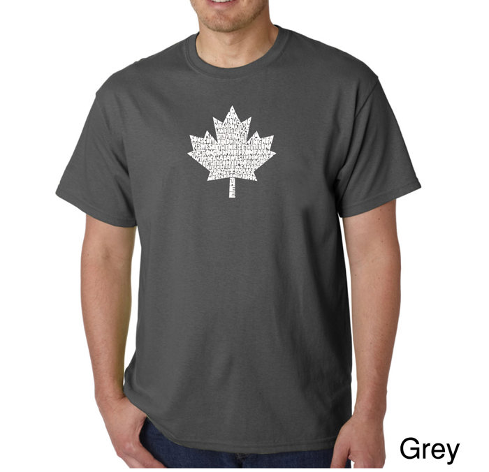 Men's Word Art T-shirt - CANADIAN NATIONAL ANTHEM