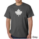 Gray Large Men's Word Art T-shirt - CANADIAN NATIONAL ANTHEM