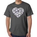  Dog Heart - Men's Word Art T-Shirt