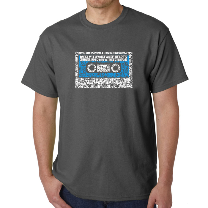 Men's Word Art T-shirt - 80s One Hit Wonders