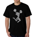 Black XL Men's Word Art T-shirt - Cheer