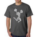 Gray Medium Men's Word Art T-shirt - Cheer