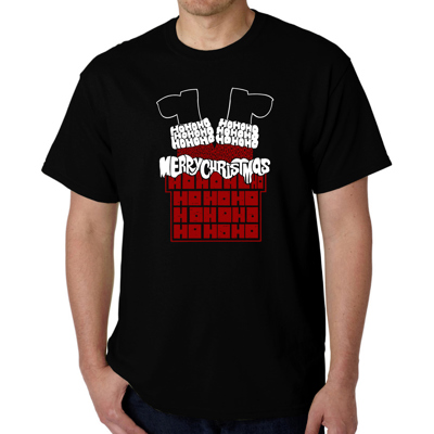 Chimney Santa - Men's Word Art T-Shirt