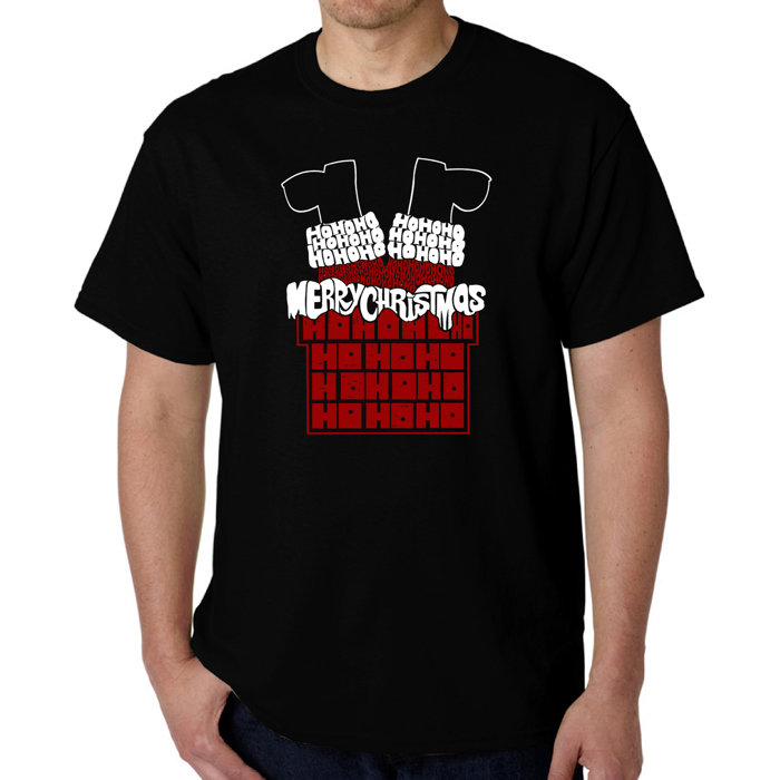 Chimney Santa - Men's Word Art T-Shirt
