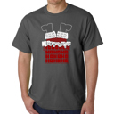 Gray XXXL Chimney Santa - Men's Word Art T-Shirt