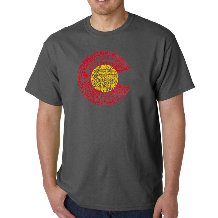 Men's Word Art T-shirt - Colorado
