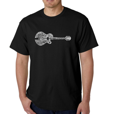 Mens Word Art T-shirt - Country Guitar