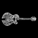  Men's Word Art T-shirt - Country Guitar