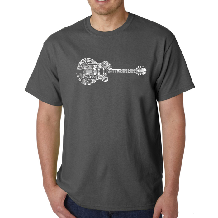 Men's Word Art T-shirt - Country Guitar