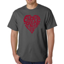 Gray Small Men's Word Art T-shirt - Crazy Little Thing Called Love