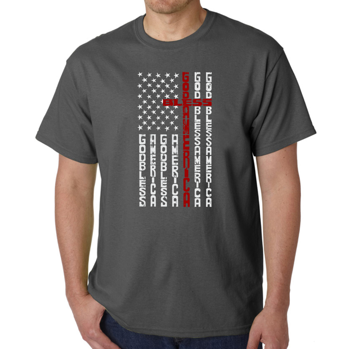 Cross Flag - Men's Word Art T-Shirt
