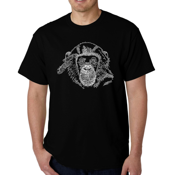 Men's Word Art T-shirt - Chimpanzee