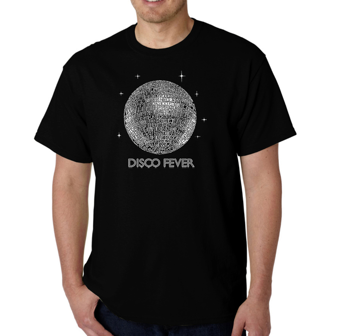 Men's Word Art T-shirt - Disco Ball