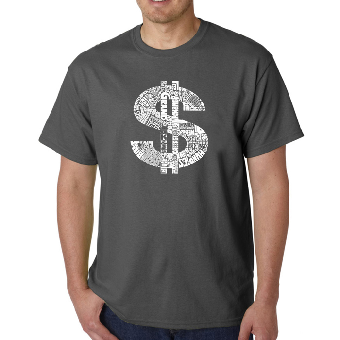 Men's Word Art T-shirt - Dollar Sign