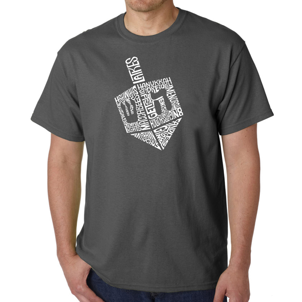 Hanukkah Dreidel - Men's Word Art T-Shirt