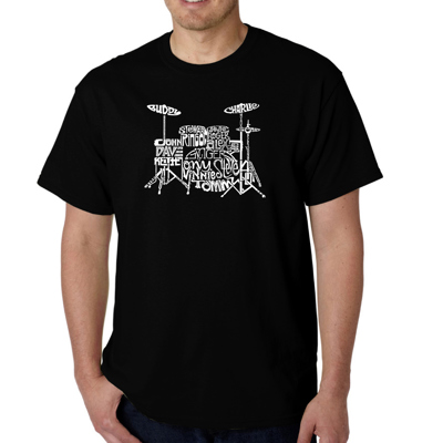 Men's Word Art T-shirt - Drums