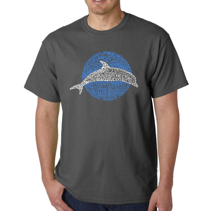 Men's Word Art T-shirt - Species of Dolphin