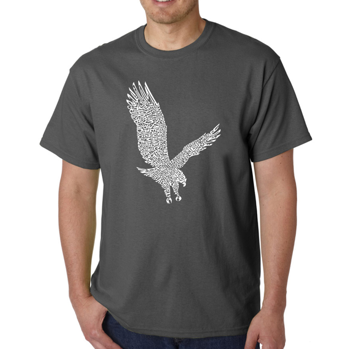 Mens Word Art T-shirt - Eagle