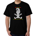 Black XXL Christmas Elf - Mens Word Art T-Shirt